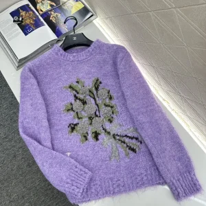 Dior 26 Early Spring New Floral Knit Sweater