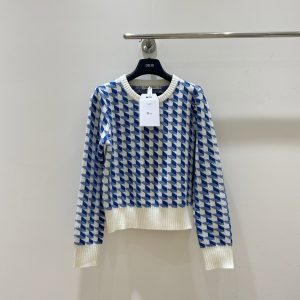 Dior 25 Fall Winter New Check Print Sweater