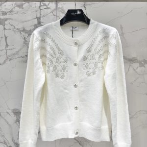 Celine 26 Early Spring New Beaded Cardigan