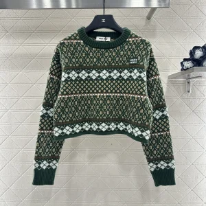 Miu Miu 26 Early Spring New Fair Isle Sweater