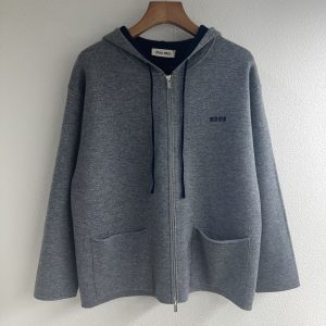 Miu Miu 26 Fall Winter New Hooded Zip Cardigan