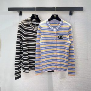Valentino 26 Early Spring New Stripe Cardigan