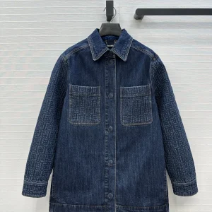 Fendi 26 Early Spring New Shirt Style Denim Jacket