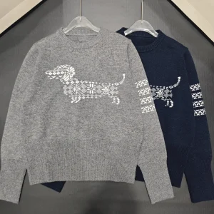Thom Browne 26 Early Spring New Dog Jacquard Long Sleeve