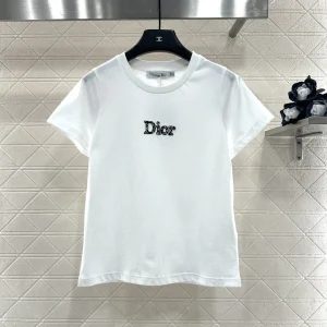 Dior 26 Early Spring New Beaded Logo Tee