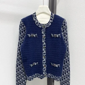 Dior 26 Early Spring New Monogram Pocket Cardigan