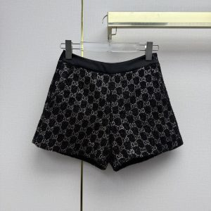 Gucci 26SS New GG Rhinestone Shorts