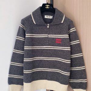 Miu Miu 26 Early Spring New Long Sleeve with Logo