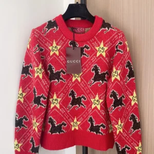 Gucci 2026SS Letter Jacquard Cardigan