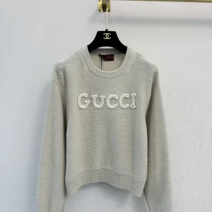 Gucci 2026SS 3D Embroidered Cat T-Shirt